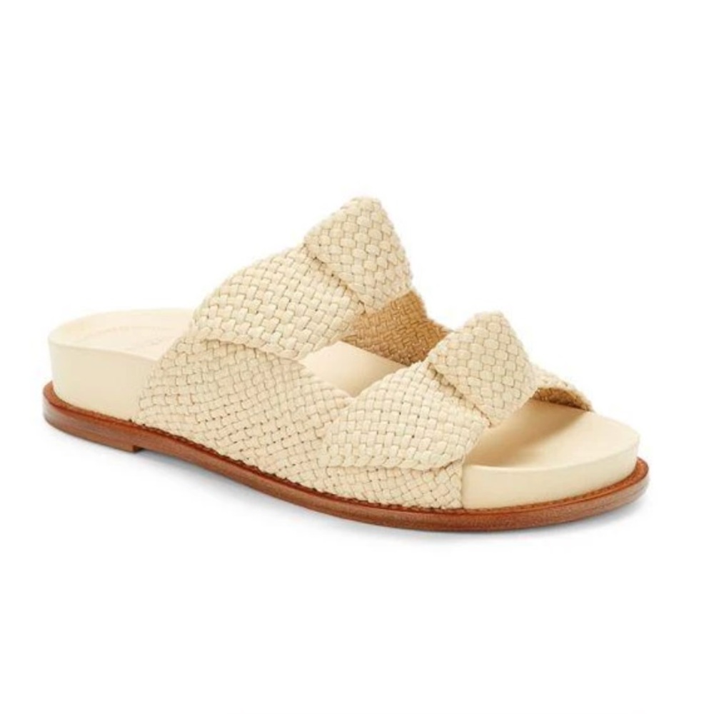 Alexandre Birman Cream braided leather Sandals